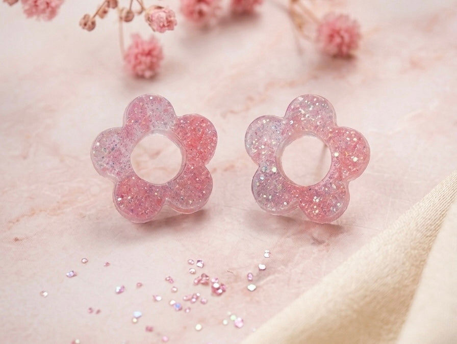 Pampilles en résine UV Multicolore - Bijoux lumineux et durables pour boucles d'oreilles