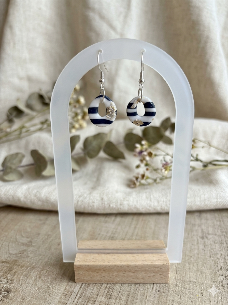 Les boucles d’oreilles Marinières