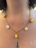 Collier DOLCE VITA - floral et citronné pour l’été