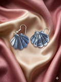 Boucles d'oreilles Coquillages "Écume Océane" en Argile Polymère