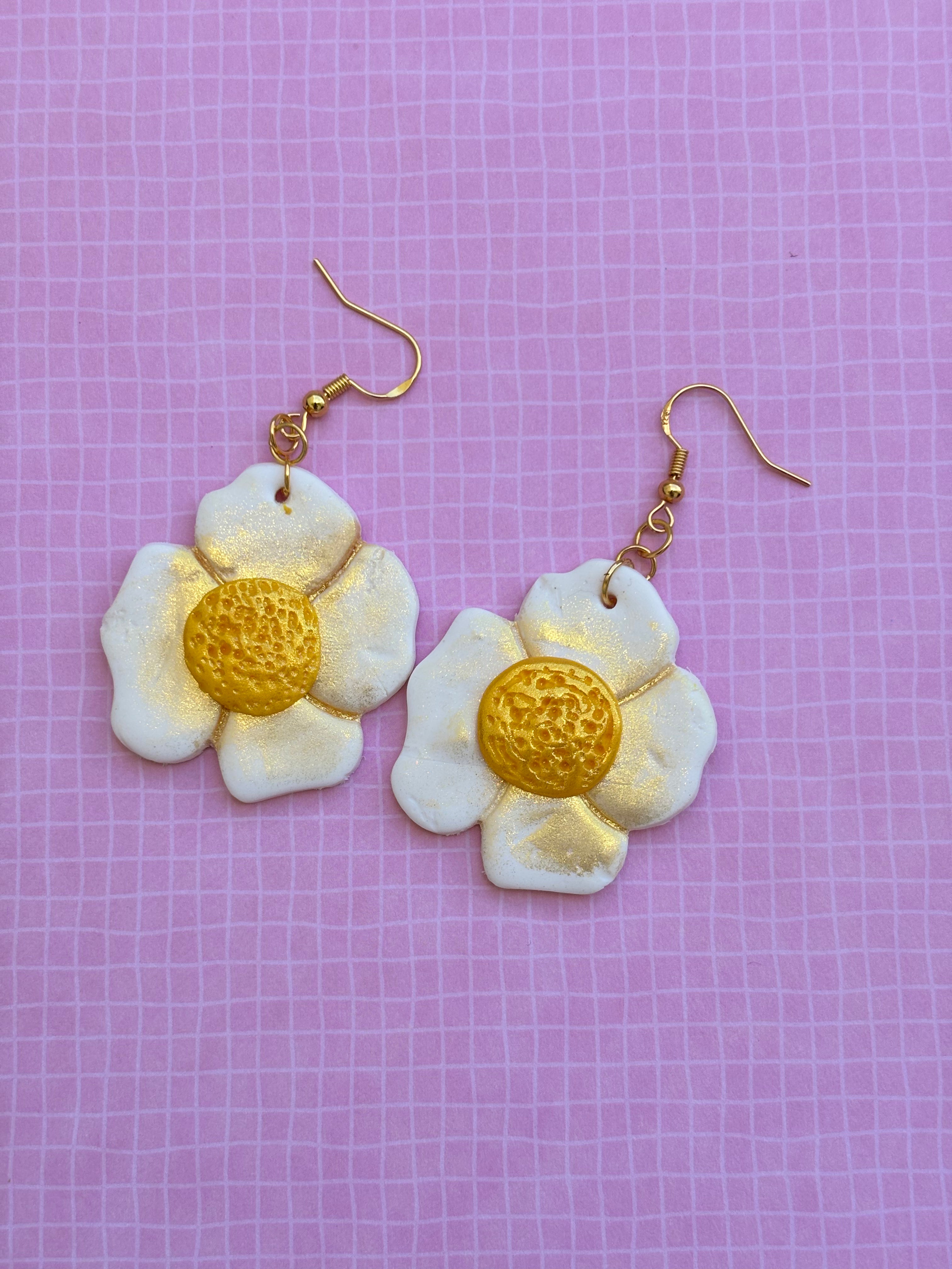Solstice - boucles d’oreilles faites mains